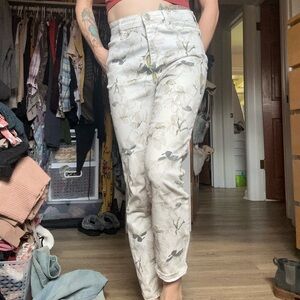 Buffalo boho floral high waisted jeans size 4/27
